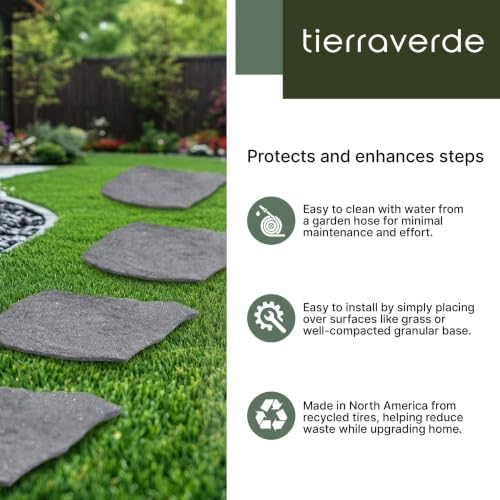 TierraVerde Rubber Stepping Stones, Natural Rock Look - Image 2