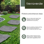 TierraVerde Rubber Stepping Stones, Natural Rock Look - Image 2