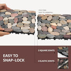 Pebble Tile, Natural Stone Paver Tile, Mountain Grey 4 Sheets - Image 5
