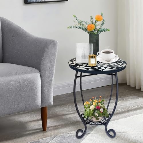 LIFFY Outdoor Side Table, Indoor Small Decorative Plant Stand & End Table - Image 2