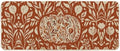 Artoid Mode Orange Flower Pumpkin Fall Doormat 24x59 Inch by ArtoidMode