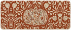 Artoid Mode Orange Flower Pumpkin Fall Doormat 24x59 Inch by ArtoidMode