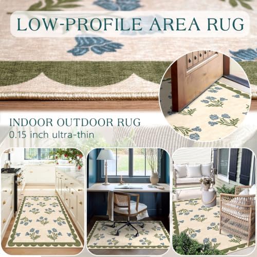 3x5 Floral Entry Rug - Image 5