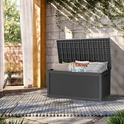 Outdoor Storage Box, 320 Gallon Waterproof Deck Box, Dual Gas-Spring Ultimate - Image 2