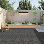 Domi Plastic Interlocking Deck Tiles, 36 Pieces One Pack, Dark Gray - Image 7