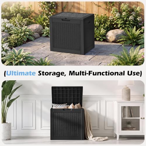 Outdoor Storage Box Waterproof, 30 Gallon Deck Box - Image 6