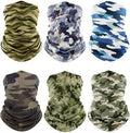 Fuinloth Neck Gaiter, 6 Pack Cooling UV Protection Bandana Face Mask Gator by fuinloth