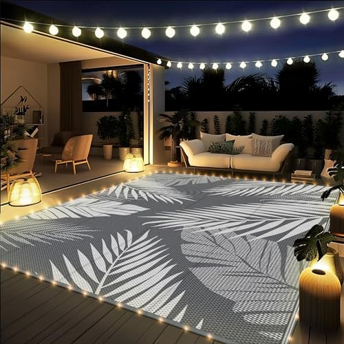 GENIMO Outdoor Rug, Waterproof Plastic Rugs by GENIMO