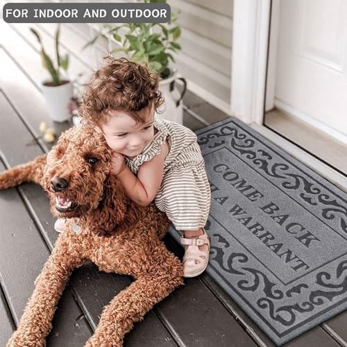 Doormat Outdoor Entrance Front Door Mat Grey Come Back - Image 7