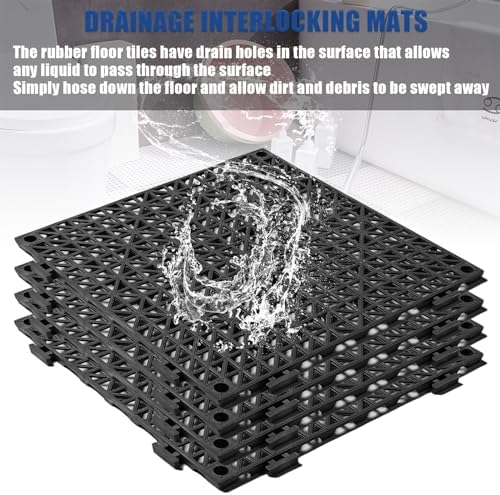 12” x 12” Drainage Interlocking Floor Mats 8 Pack - Image 5