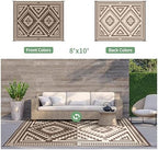 GENIMO Outdoor Rug, Waterproof Plastic Rugs - Image 4