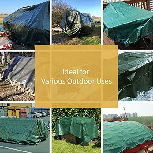 GUARD SHIELD Heavy Duty Tarp 20x20 Feet Green Multi Purpose Thick Waterproof - Image 6