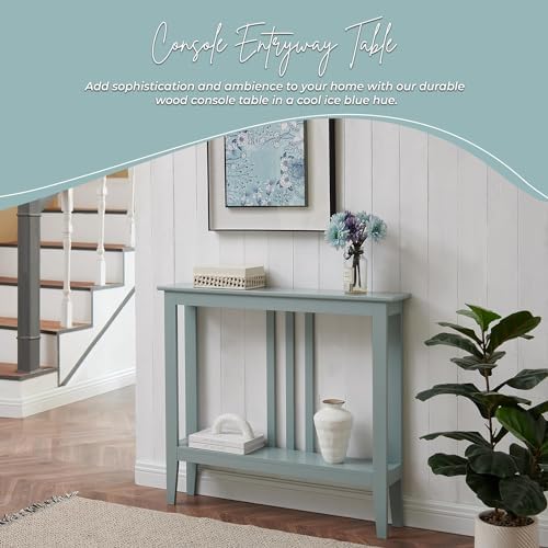 Kings Brand Narrow Console Table w/Storage Shelf - Image 4