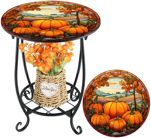 Cinnvoice Outdoor Side Table Small End Patio Porch Table by QinYee