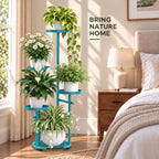 TOSKING Tall 5-Tier Round Metal Corner Plant Stand Indoor - Image 4
