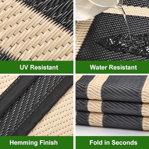 RURALITY Outdoor Rugs 5x8 Waterproof - Image 4