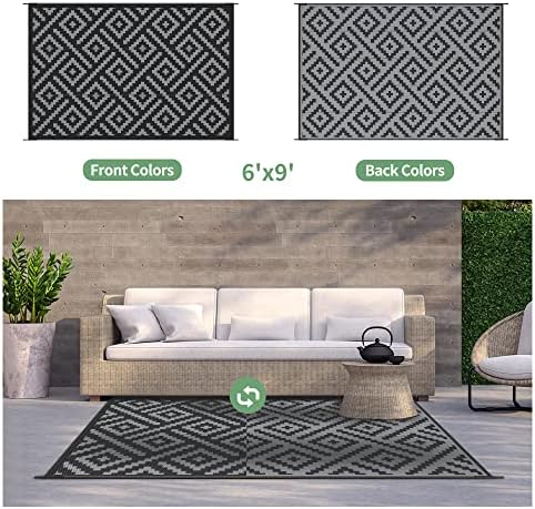 GENIMO Outdoor Rug, Waterproof Plastic Rugs - Image 2