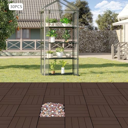 Interlocking Deck Tiles 30 Pack, 11.8" x 11.8" Floors Tiles - Image 4