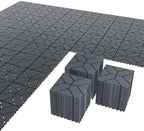 44 Interlocking Deck Tiles 12x12in +12 Edges Trim & 4 Corners by Unknown