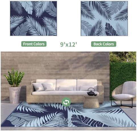 GENIMO Outdoor Rug, Waterproof Plastic Rugs - Image 2