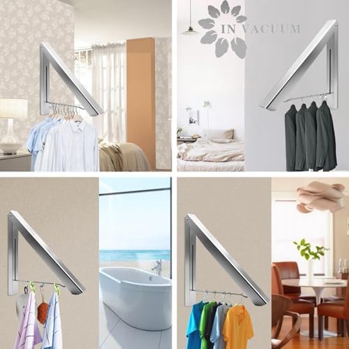 Drying Racks for Laundry Foldable, Wall Mounted Clothes Drying Rack - Image 2