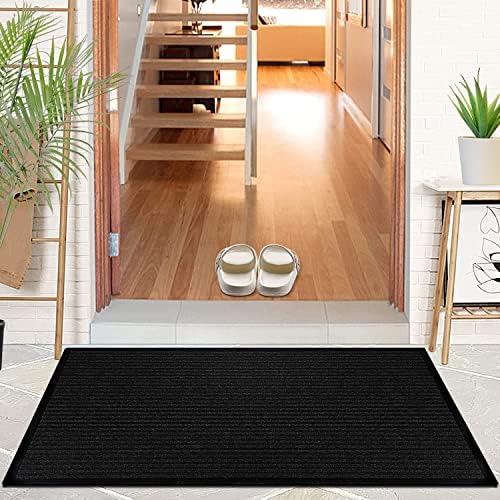 LuxUrux Striped Black Door Mat - Image 5