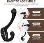 16 Pcs Black Coat Hooks, Wall Hooks - Image 4