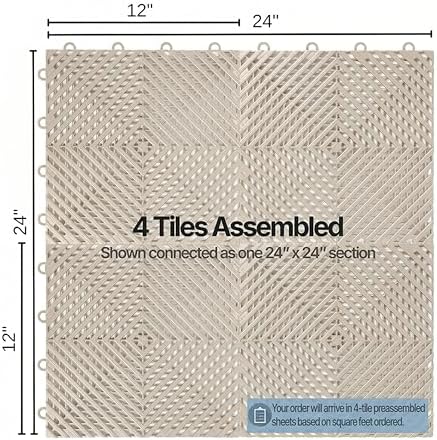 Nitro Tiles Vented by FlooringInc 12" x 12" Interlocking Garage Floor Tiles - Image 5
