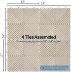 Nitro Tiles Vented by FlooringInc 12" x 12" Interlocking Garage Floor Tiles - Image 5