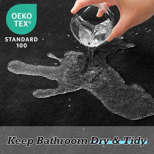 HUXMEYSON Bathroom Rugs Sets 3 Piece, Non-Slip & Quick Dry Bath Mat Set - Image 4