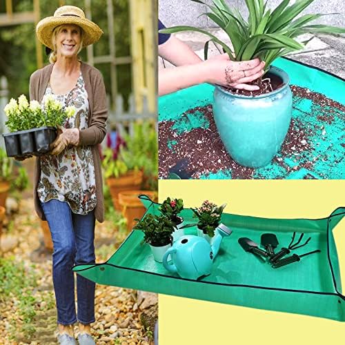 2 PCS Plant Repotting Mat for Indoor Plants, Portable Potting Mat Gardening - Image 5