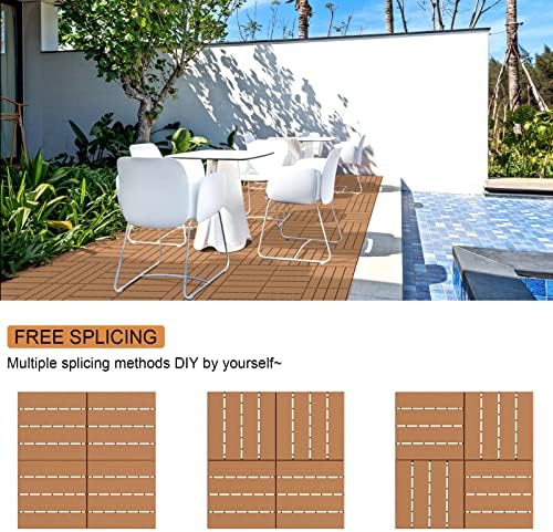 Goovilla Plastic Interlocking Deck Tiles, 9 Pack - Image 6