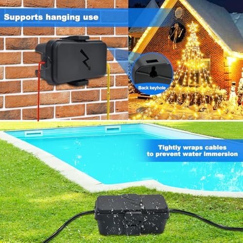 Hrensaw Small Weatherproof Electrical Connection Box, Outdoor Electrical Box - Image 5