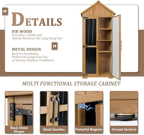 Outdoor Storage Cabinet Waterproof, Outdoor Storage Shed - Image 4