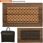 SAND MINE Reversible Mats, Plastic Straw Rug, Modern Area Rug, Large Floor Mat - Image 4