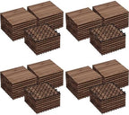 Yaheetech 108PCS Deck Tiles Acacia Wood Interlocking Outdoor Flooring by Yaheetech