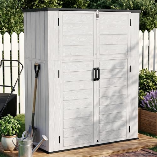 Outdoor Storage Shed Resin Waterproof Storage Cabinet by LegacyAmerhomeDirect