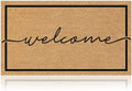 Coir Welcome Mat, Welcome Classic 4, 17x29 in by AmaruDoorMats
