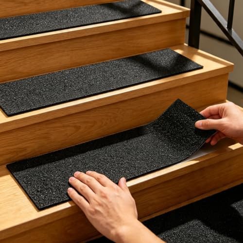 Non-Slip Stair Treads 6 x 24 inch 3-Pack Outdoor Grip Tape by W+WILD+TRIBE