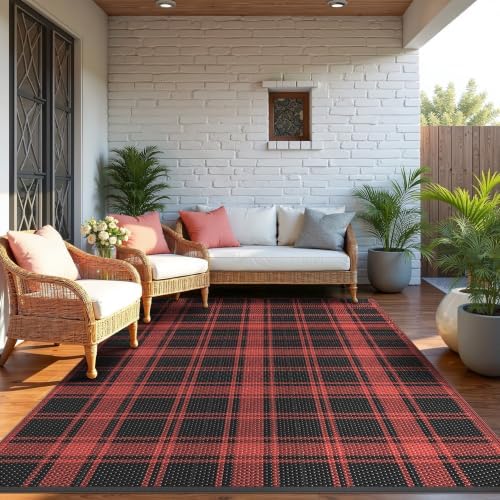 GENIMO Outdoor Rug, Waterproof Plastic Rugs by GENIMO