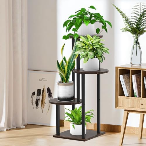 4 Tier Plant Stand Indoor Corner Tall Shelf - Image 5