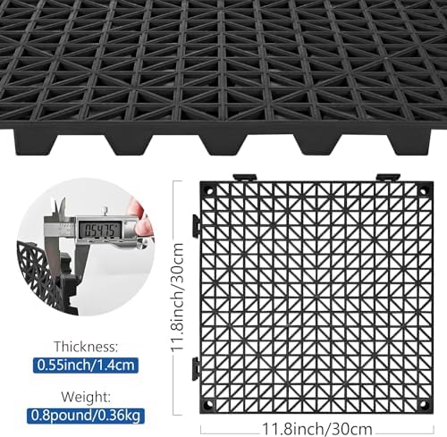 ToLanbbt Modular Interlocking Cushion 12P 11.8" x11.8" Interlocking Rubber - Image 2