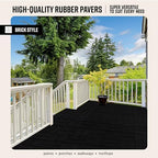 Playsafer Brick Rubber Interlocking Tiles | 16 X 16 | Easy Install - Image 3