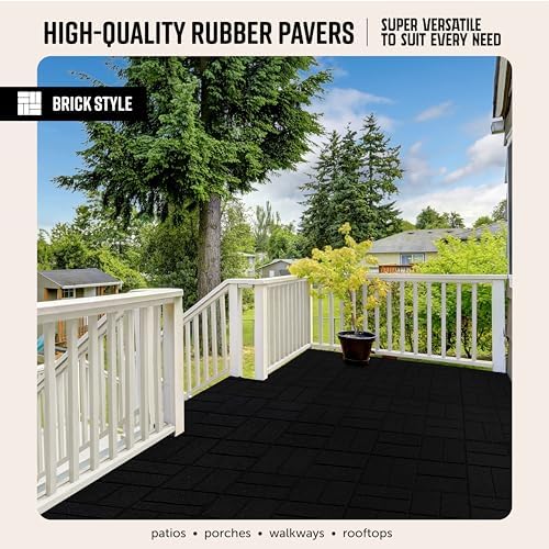 Playsafer Brick Rubber Interlocking Tiles | 16 X 16 | Easy Install - Image 3
