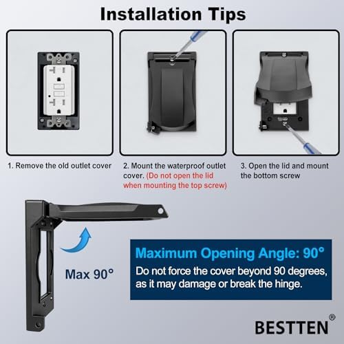 5 Pack BESTTEN Outdoor Outlet Cover - Image 4