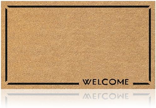 Coir Welcome Mat, Welcome Classic 2, 17x29 in by AmaruDoorMats