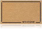 Coir Welcome Mat, Welcome Classic 2, 17x29 in by AmaruDoorMats