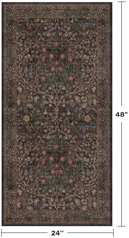 Dark Brown 2x4 Entryway Rug, Small Runners - Image 2