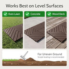 44 Pack Plastic Interlocking Deck Tiles, 12 x 12 Inch Waterproof Outdoor Floor - Image 5