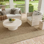 nuLOOM Asha Light Brown Bordered Indoor/Outdoor Area Rug - Image 5